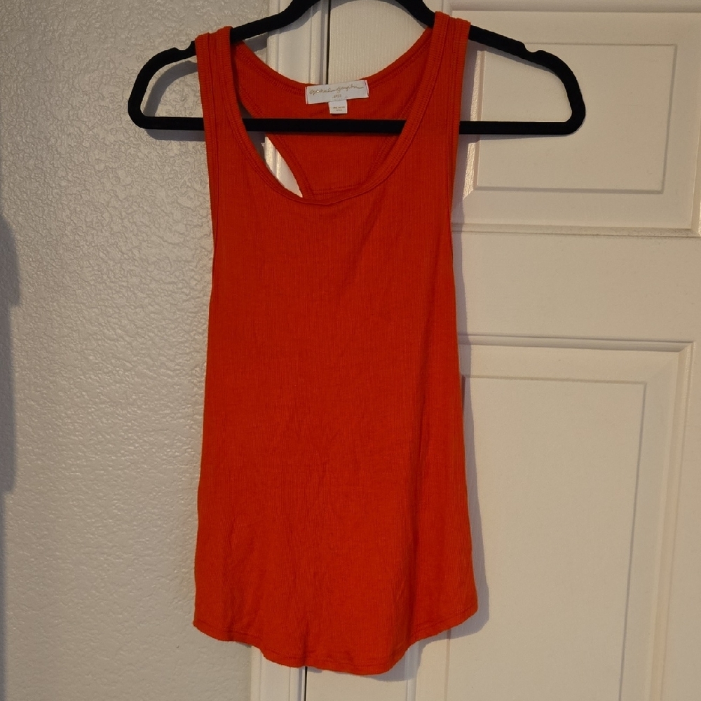 Spiritual Gangster Bright Orange Tank Top